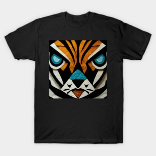 Mosaic Tiger Face T-Shirt